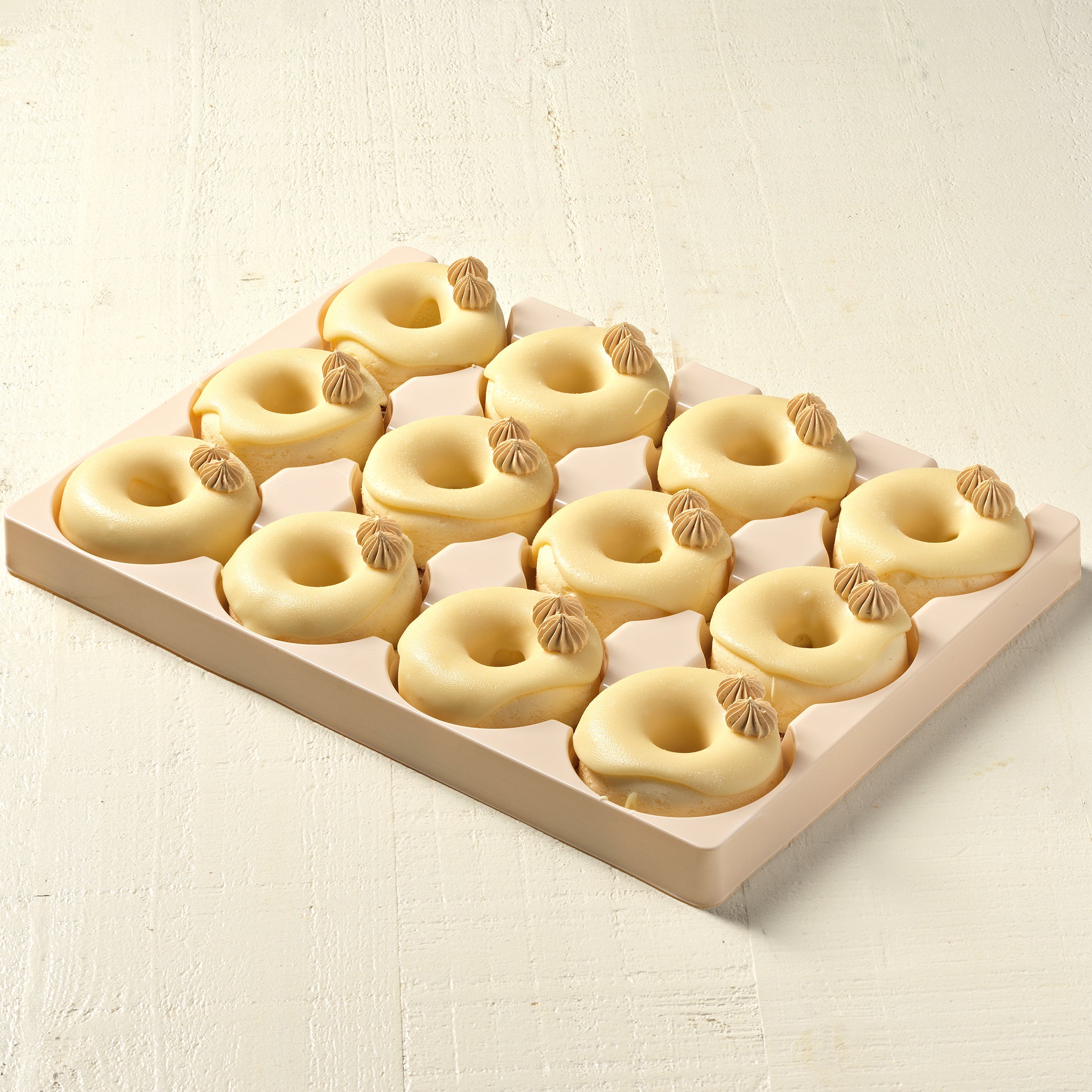 White Chocolate Cheese Donuts